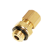 0101 series straight brass male stud coupling BSP parallel and metric thread